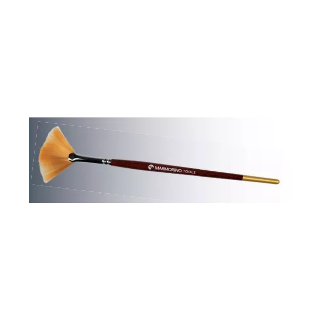 Ventilatorborstel van synthetisch goud voor marmer - Marmorino Tools Ventilatorborstel van synthetisch goud voor marmer - Marmorino Tools