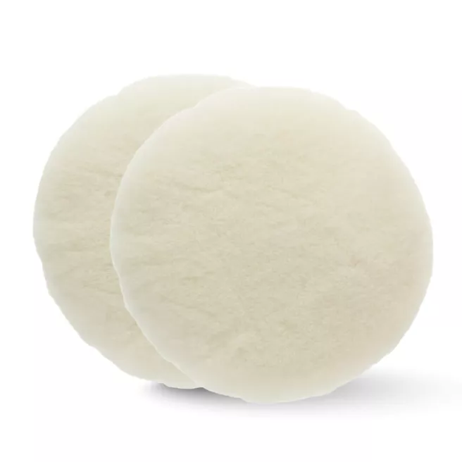 Lambs Wool Polarshine – Peau de mouton blanche 150 mm – Mirka (lot de 2)