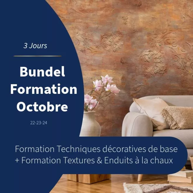 Bundel Formation - Techniques décoratives de base & Textures et enduits à la chaux (3jours)