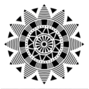 Pochoir "Aztèque design" Tulum 01 - cm60*60