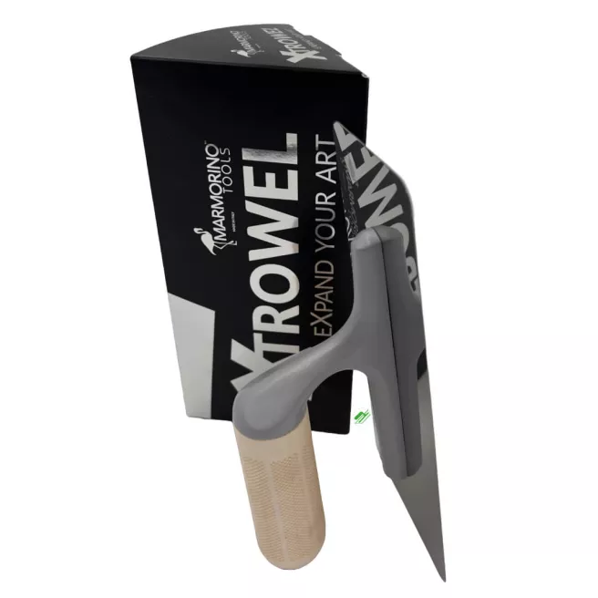 X-trowel INOX 0.5mm- taloche pour enduits blanc lame semi-rigide - Marmorinotools X-trowel INOX 0.5mm- taloche pour enduits blanc lame semi-rigide - Marmorinotools