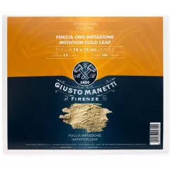 Feuilles d'or imitations - 14 x 14 cm - Giusto Manetti - carnet de 25 feuilles Feuilles d'or imitations - 14 x 14 cm - Giusto Manetti - carnet de 25 feuilles
