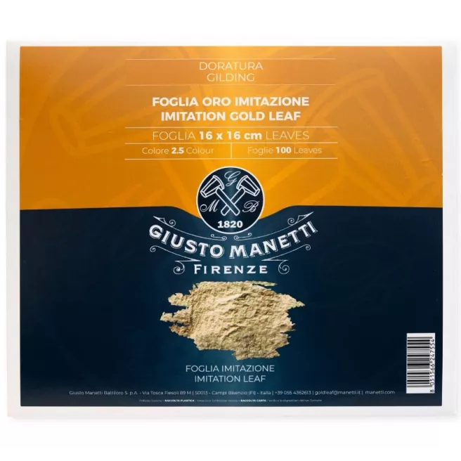 Feuilles d'or  imitations - 14 x 14 - Giusto Manetti