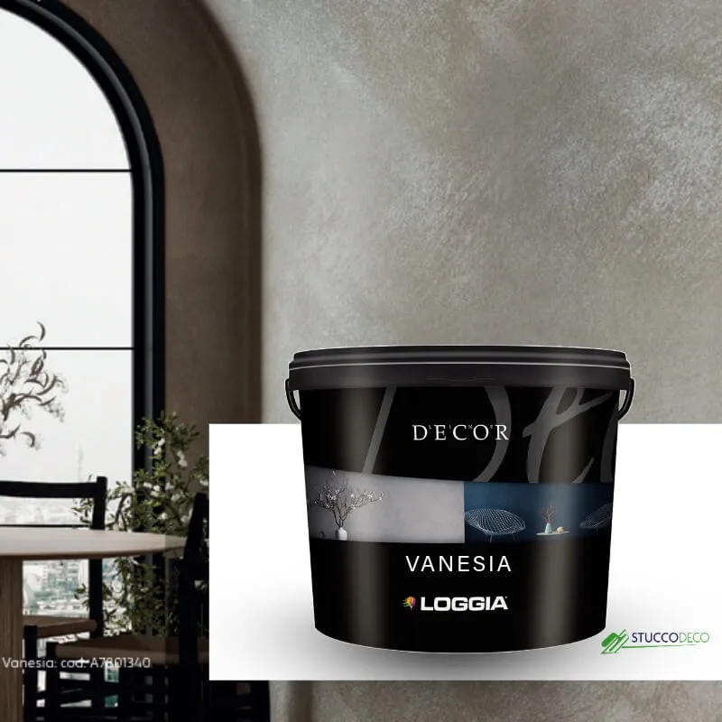 [L2A78004] Vanesia – Peinture décorative métallisée microsablée effet soie – Loggia (0.75 Lt)