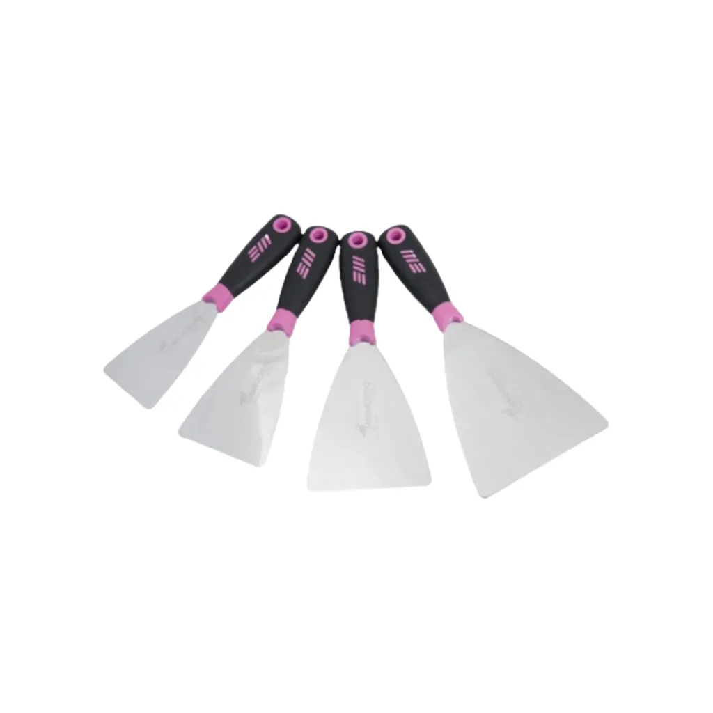 [MA64040] RVS spatel voor Stucco Veneziano – Ergonomische handgreep INNOVA – Marmorino Tools (40 mm)