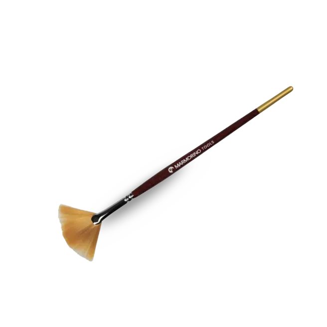 [MA25299] Pinceau éventail pour faux marbre et veinages multiples – Marmorino Tools