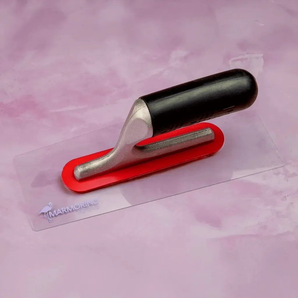[MA25184] Decor Trowel 1 mm – Extra flexibele transparante pvc-spaan – Marmorino Tools