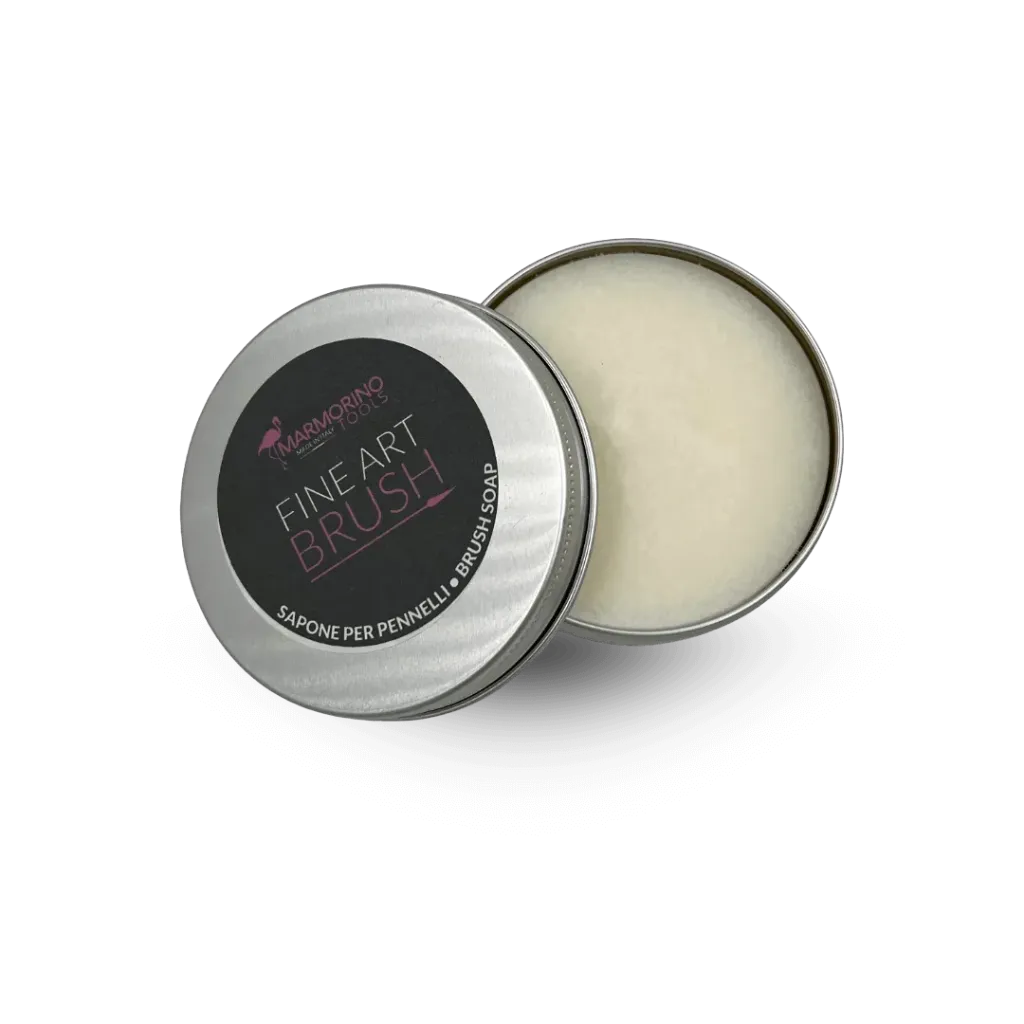 [11031] Savon végétal pour pinceaux Fine Art – Nettoyage et entretien des fibres – Marmorino Tools