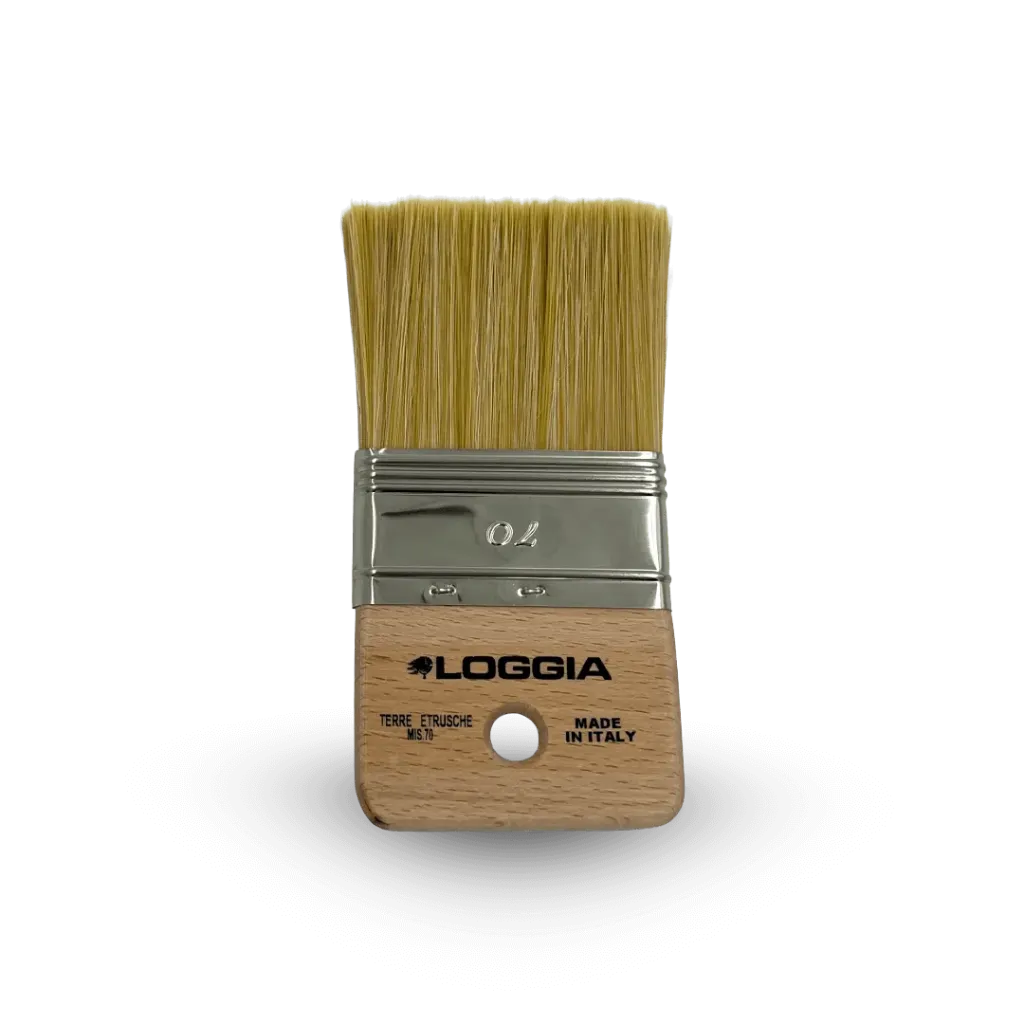 [ETRU] Spalter Terre Etrusche 70 mm – Pinceau en soie naturelle pour peintures décoratives – Loggia