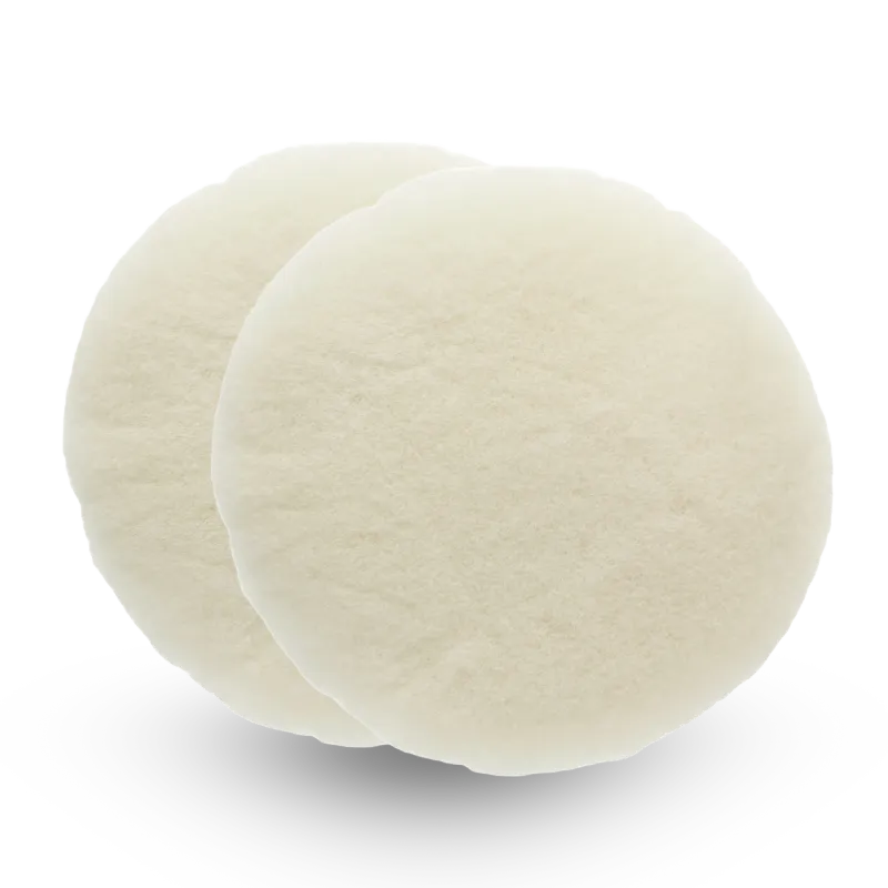 Polarshine 150mm - Peau de mouton naturelle Pro, usage polyvalent - 2 pièces - Mirka