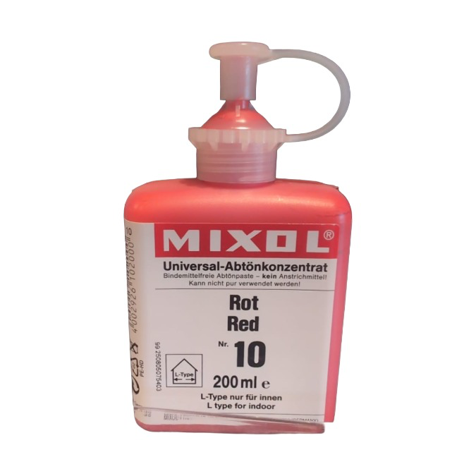 [MIXOL.210] Pigment universel liquide Rouge N°10 - 200ML - Mixol