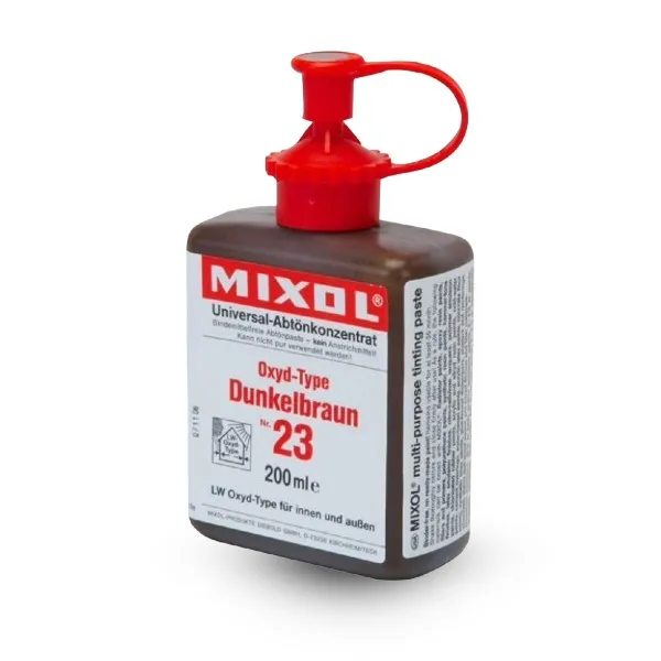[MIXOL.223] Universeel vloeibaar pigment donkerbruin N°23 - 200ML - Mixol