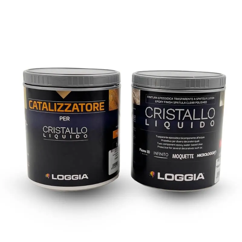 [D1.D13100L4] Cristallo Liquido – Transparante hoogglans tweecomponenten epoxy vernis met hoge bescherming – Loggia