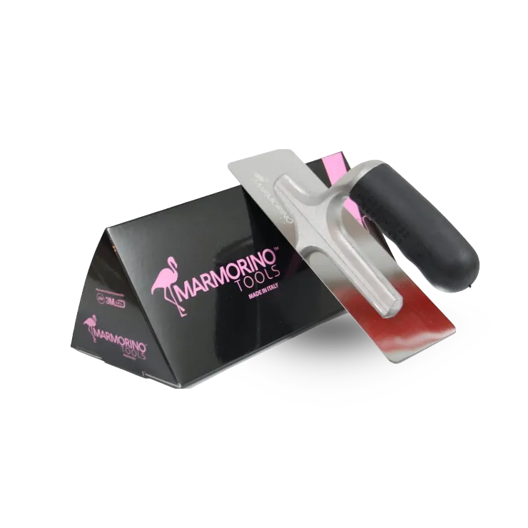 [MA21070] Stilmirror 0.6 mm – Rigid mirror-polished stainless steel trowel – Marmorino Tools (200 x 80 mm)