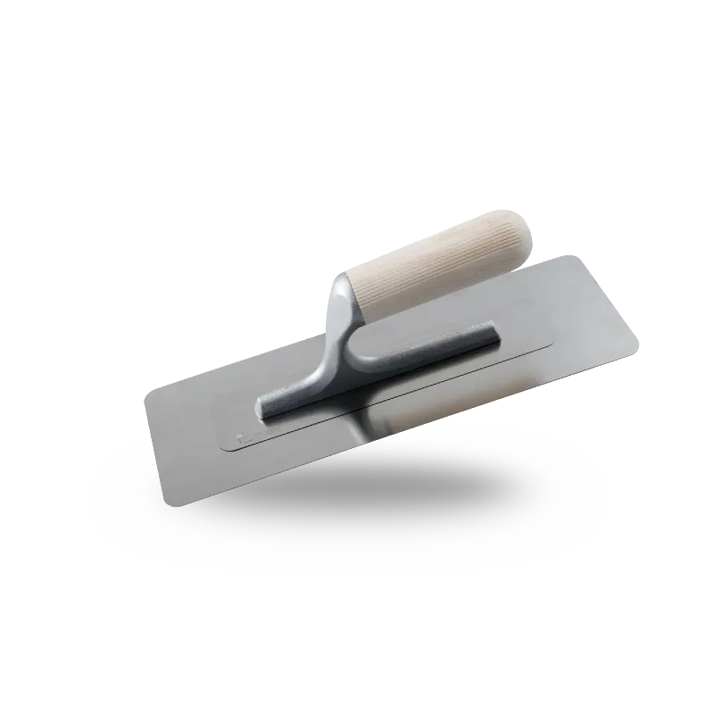 [MA21131] Microflex Steel 0.3 mm – Extra flexible stainless steel trowel with wooden handle – Marmorino Tools
