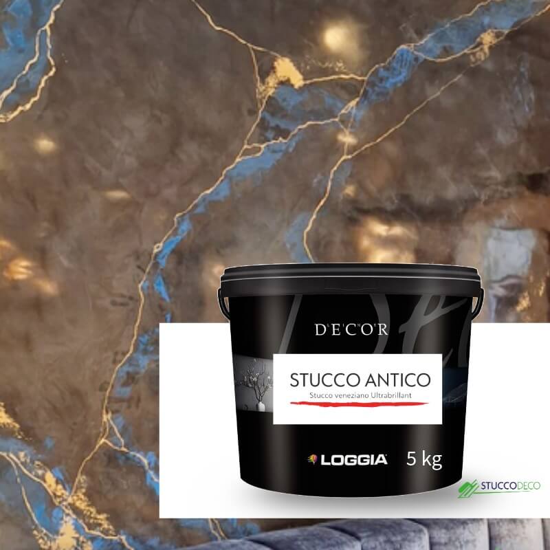 Stucco Antico 5 Kg - Stuc ultra brillant base acrylique - Loggia (AA)