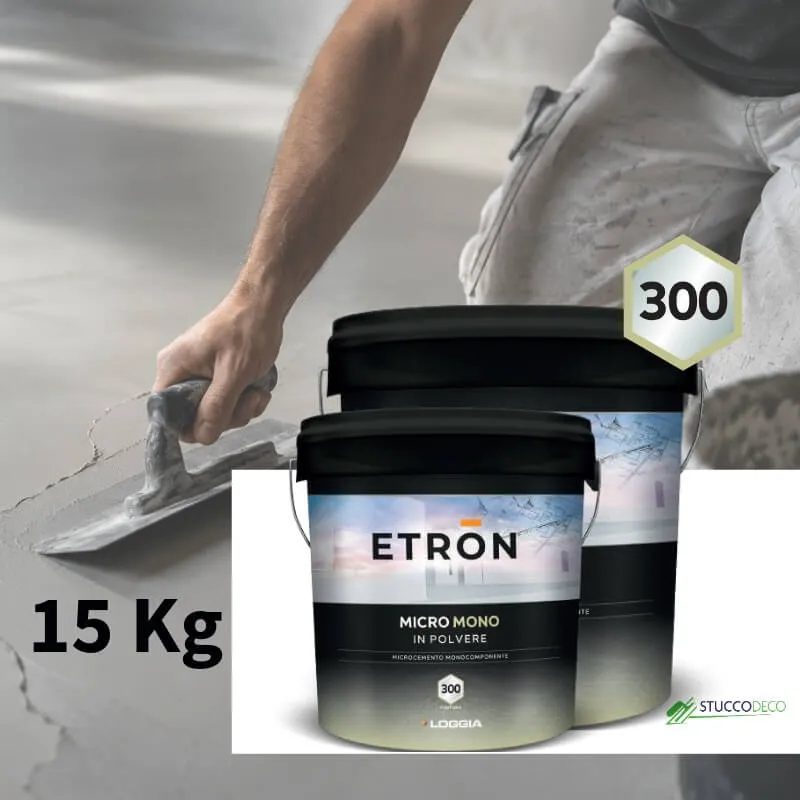 Etron Micromono 300 15Kg – Microciment pour sols & murs  grain fin – Loggia