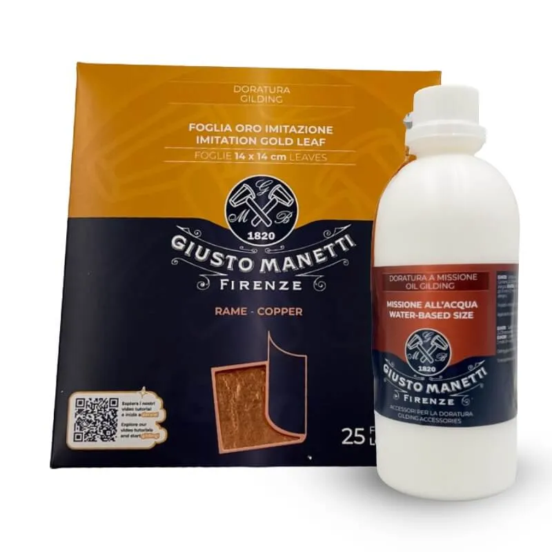 Pack Feuilles de cuivre & Mixtion à l'eau - Giusto Manetti