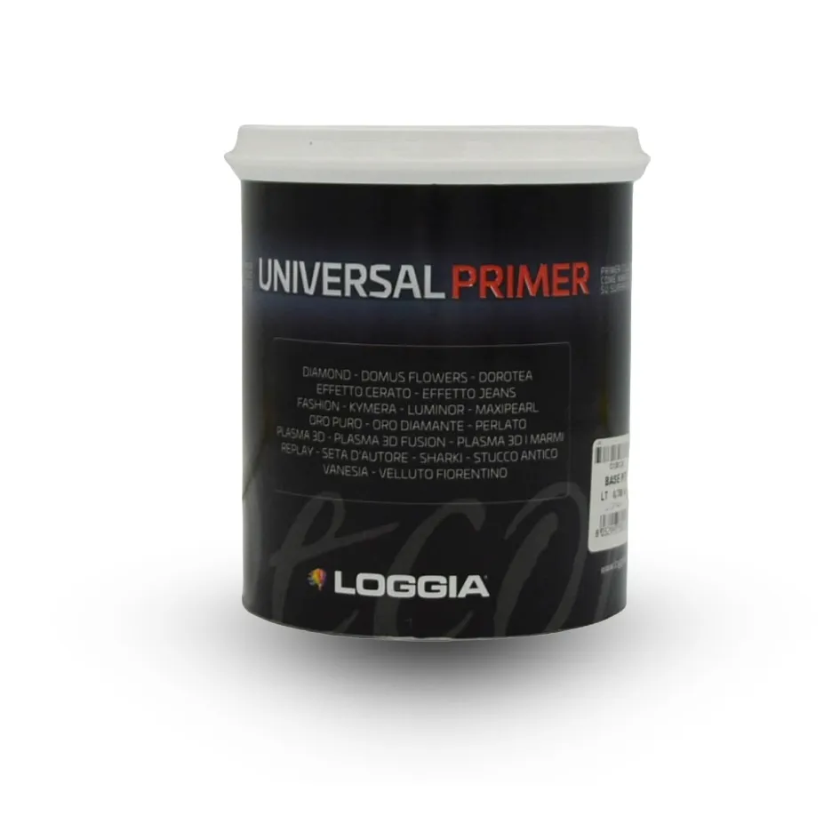 Universal Primer 0.75 Lt – Apprêt universel d’accrochage pour préparation des supports avant peinture décorative – Loggia