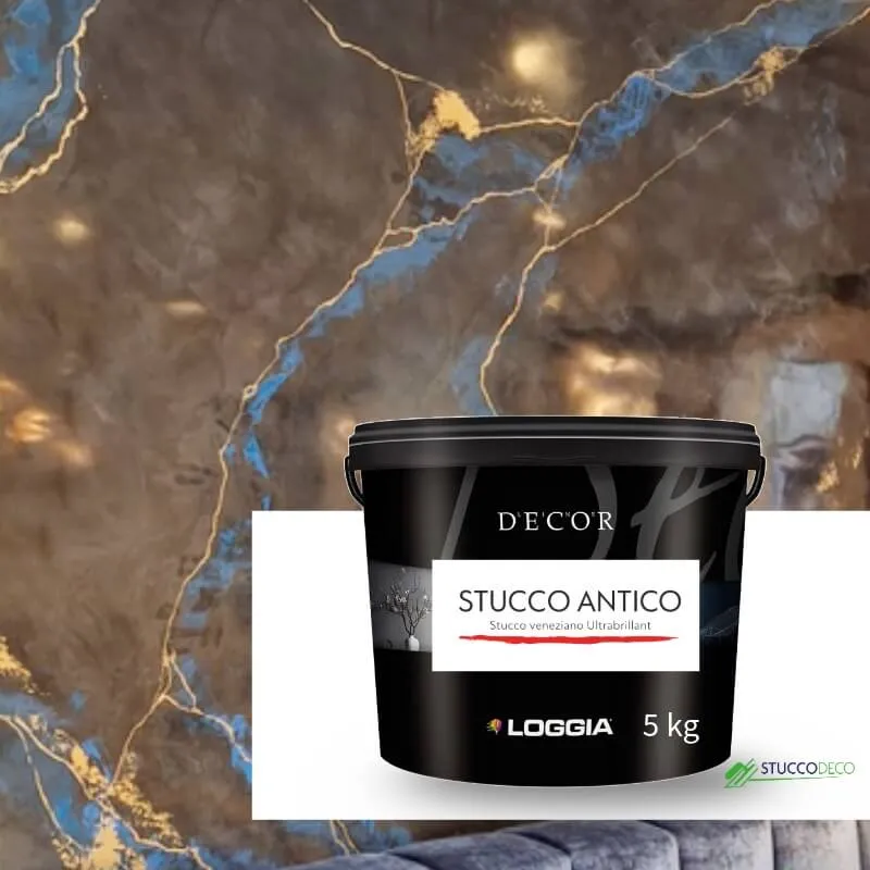 Stucco Antico – Ultra-gloss acrylic-based Venetian plaster – Loggia (1 Kg, AA)