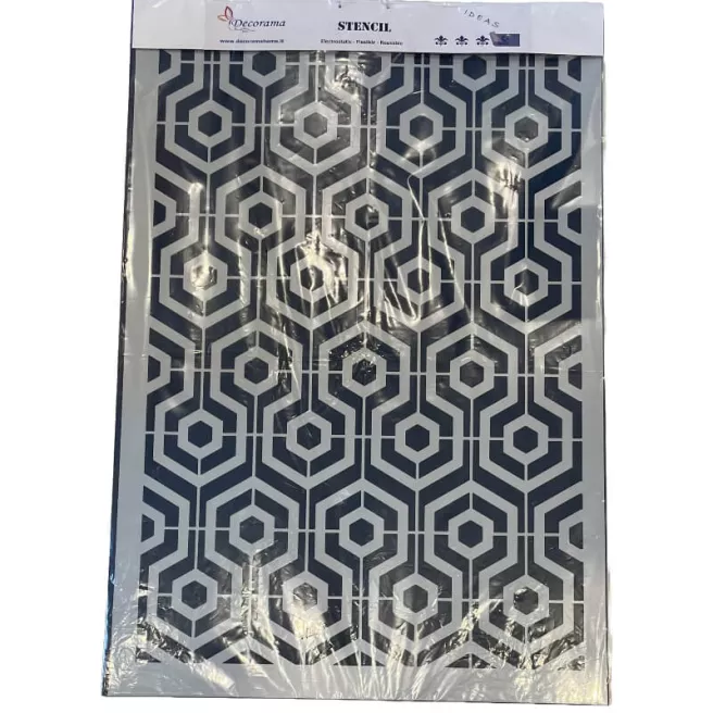 Stencil - Hexagon "Infinity tiles" 60x90cm - Decorama