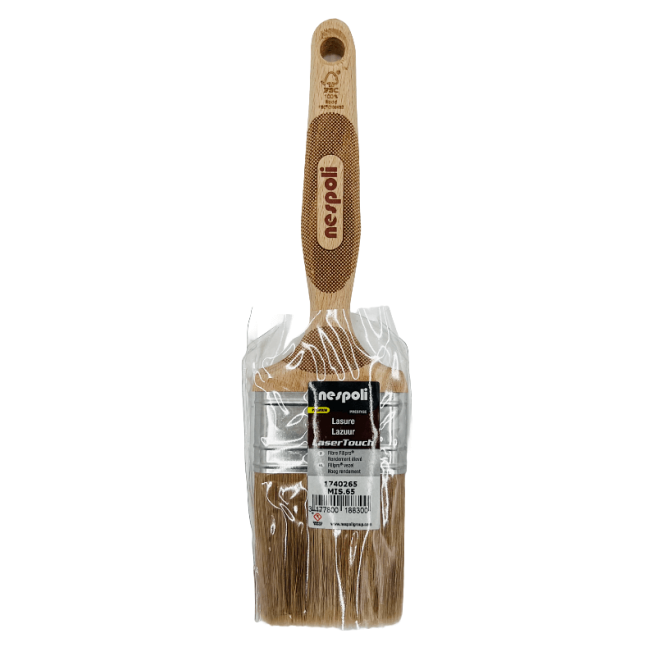 [MIS.65] FillPro 65 mm – Platte kwast voor patines en vernis, FSC® houten steel – Nespoli